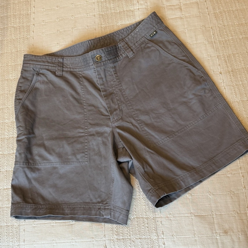 Howler Brothers Clarksville Walk Shorts Size 34 Gray 7.5" Inseam Austin, TX